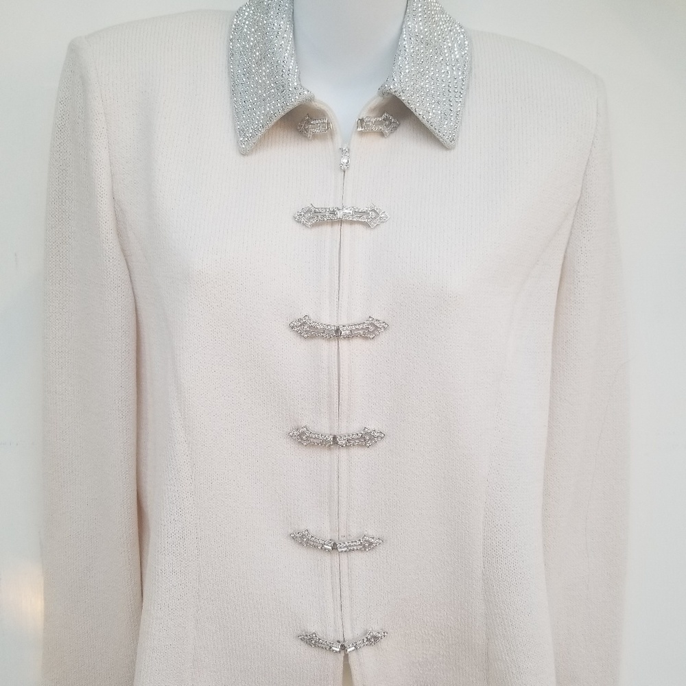 Authentic St. John knitted sweater jacket